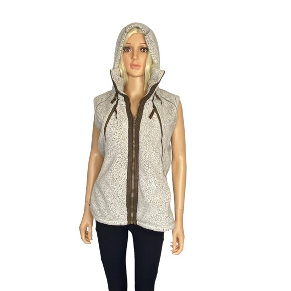 KUHL Flight Fleece Vest Women's Large Stone Ivory - Picture 15 of 17